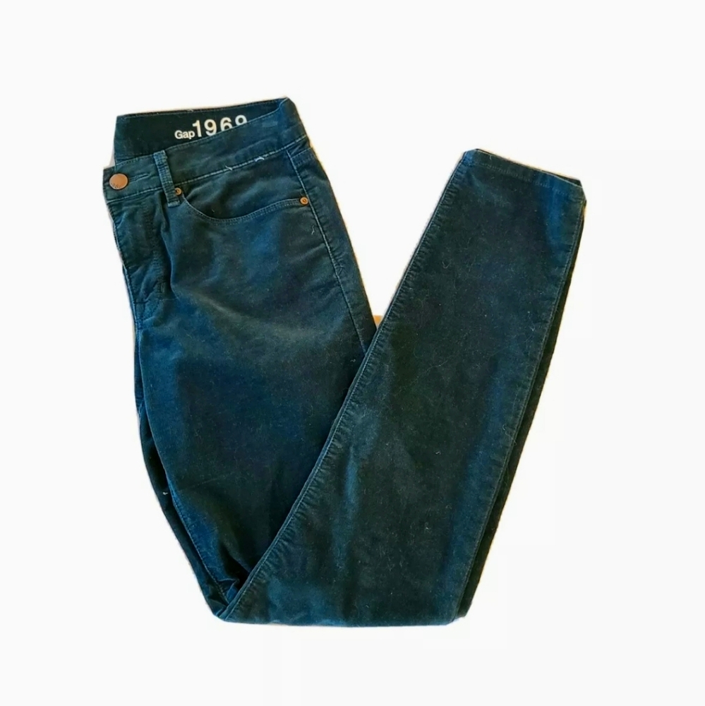 Gap 1969 Legging Jean In Hunter Green Corduroy